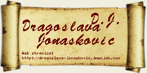 Dragoslava Jonašković vizit kartica